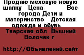 Продаю меховую новую шапку › Цена ­ 1 000 - Все города Дети и материнство » Детская одежда и обувь   . Тверская обл.,Вышний Волочек г.